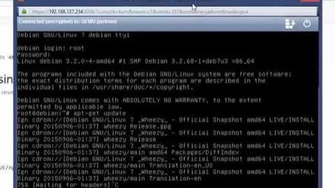 Tutorial install  on Dedicated Server Proxmox with Debian part4