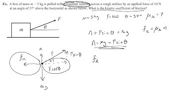 Force at Angles with Friction 2