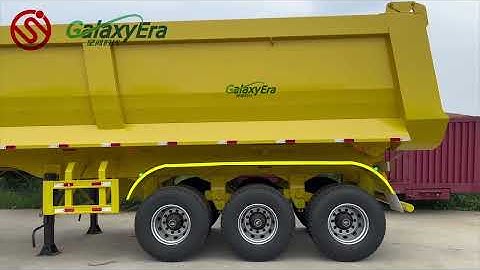 3axles rear dump trailer #semitrailer #sourcefactory +86-17616556225