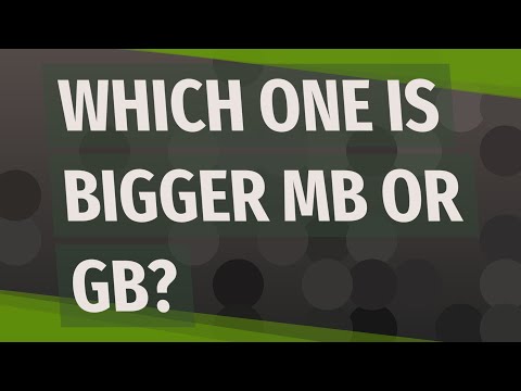 Video: Wat zijn meer megabits of gigabits?