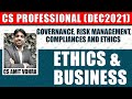 CS Professional Lectures || GRMCE || Ethics and Business || Module 1 || ICSI