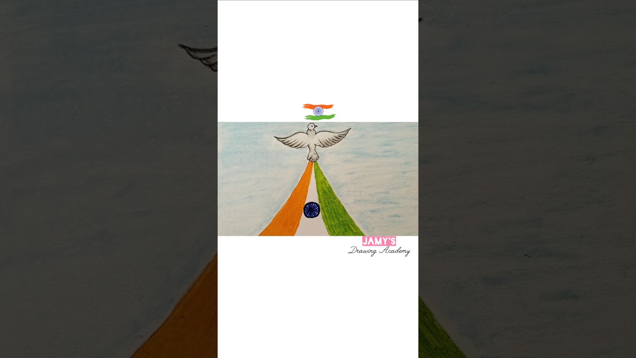 Independence Day 🇮🇳🕊️Pastel Drawing || 15 August Drawing 