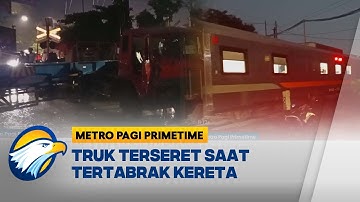 Detik-Detik Tabrakan Truk Trailer & Kereta di Semarang | Metro Pagi Primetime