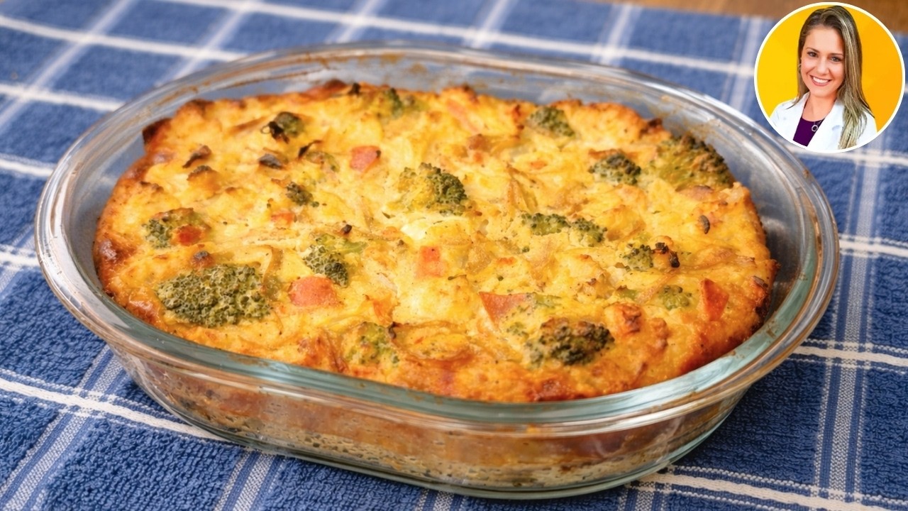 Jantar Delicioso com POUCAS CALORIAS E CARBOIDRATOS! Barato, SEM FARINHA e RICO EM PROTEÍNA - Fácil!