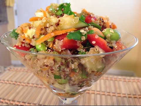 How To Asian Quinoa Salad & Dressing-Vegan Food Recipes