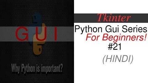 Python-Gui Series, Dynamic Multi Radio Button HINDI (Part 21)