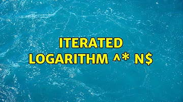 Iterated logarithm $log^\* n$