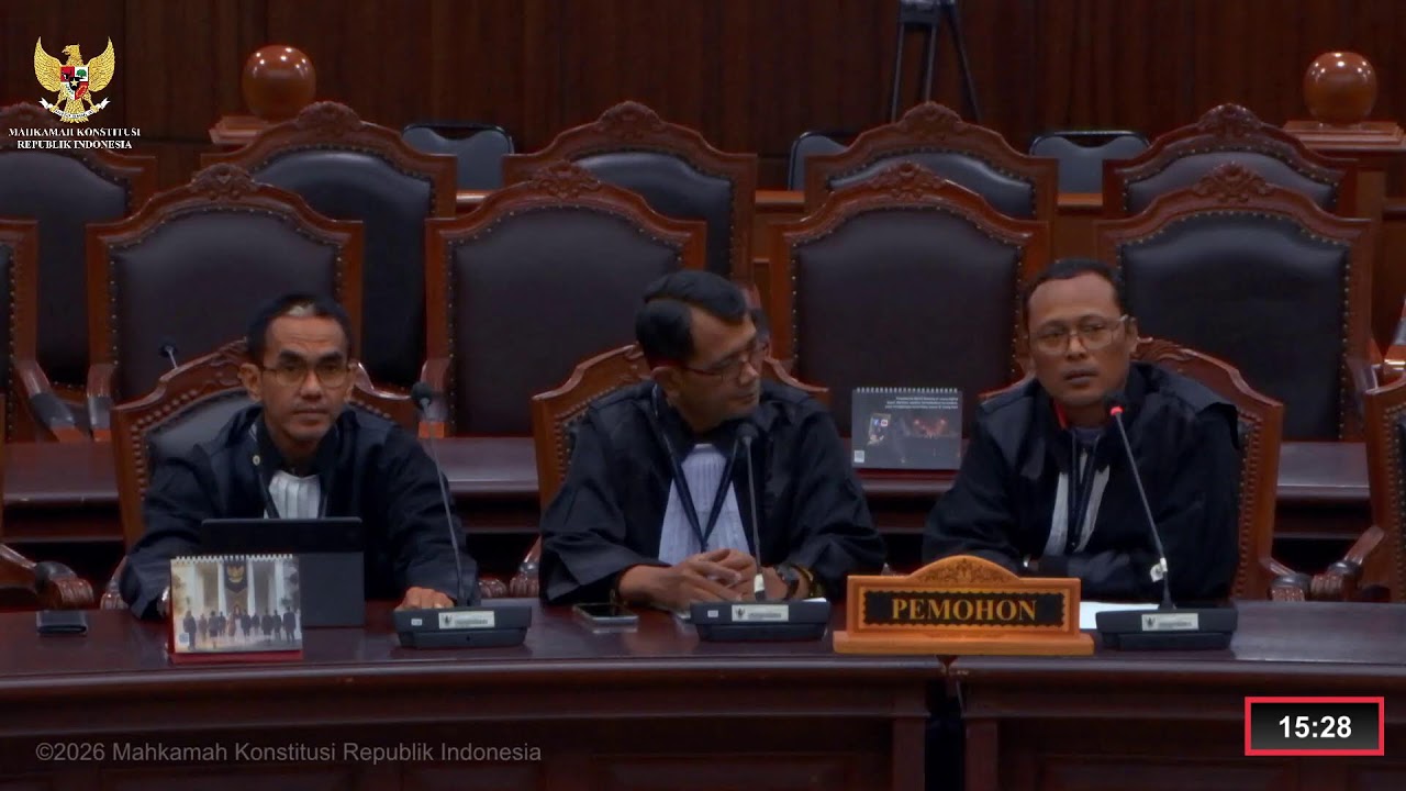 Sidang Perkara Nomor 60/PUU-XXIV/2026. Kamis, 26 Februari 2026.