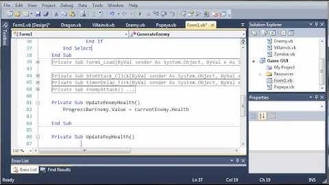 Visual Basic Tutorial - 154 - Game Part 10   Health Label
