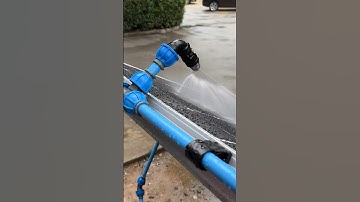 Solar panel cleaning sprinkler! Piping for solar panel cleaning! #cleaning #cooling #irrigation