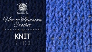 How to Tunisian Crochet the Knit Stitch (Left Handed)