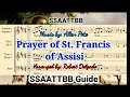 Prayer of saint francis of assisi  ssaattbb guide
