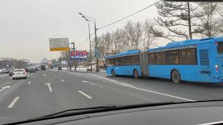 By Car In Moscow / Kutuzov Avenue / Shopping Center 