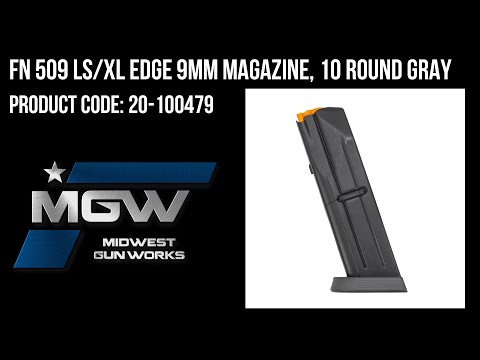 FN 509 LS/XL Edge 9mm Magazine, 10 Round Gray - Part# 20-100479