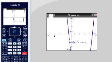TI-Nspire CX: Zeros of an Equation