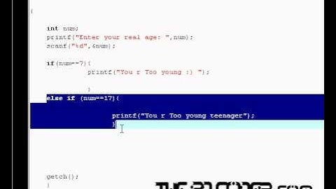 Bangla Tutorials - C programming - If else statements