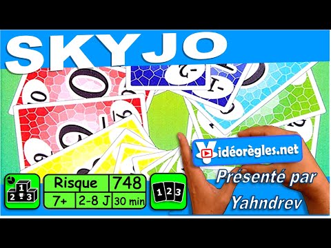 SKYJO règle du jeu en français présentée par la chaîne   expliquemoica 