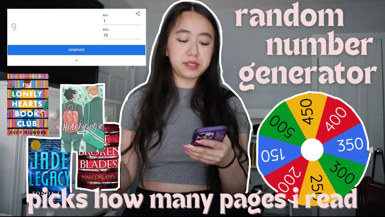 Random Pages To Read RANDOM Number Generator Picks How Many Pages I Read a Day - YouTube