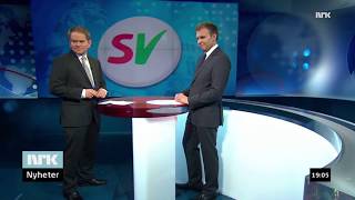 NRK: Dagsrevyen 2009: Lyden skrus av for sent