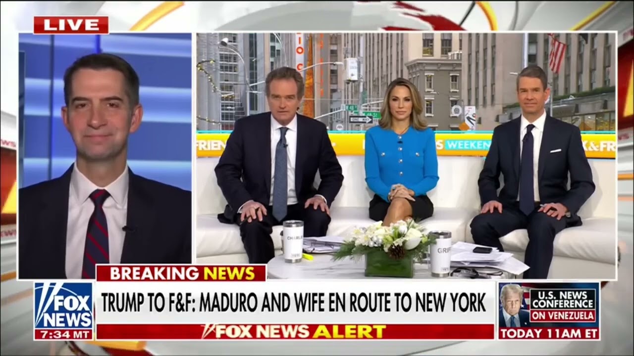 January 3, 2026: Tom Cotton Joins Fox & Friends