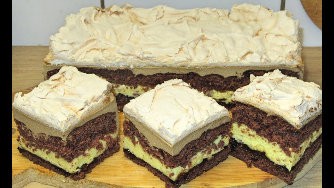 Ciasto KAWOWA CHMURKA-pyszne, delikatne, z kremem, bezą, kawową pianką ☕☕☕