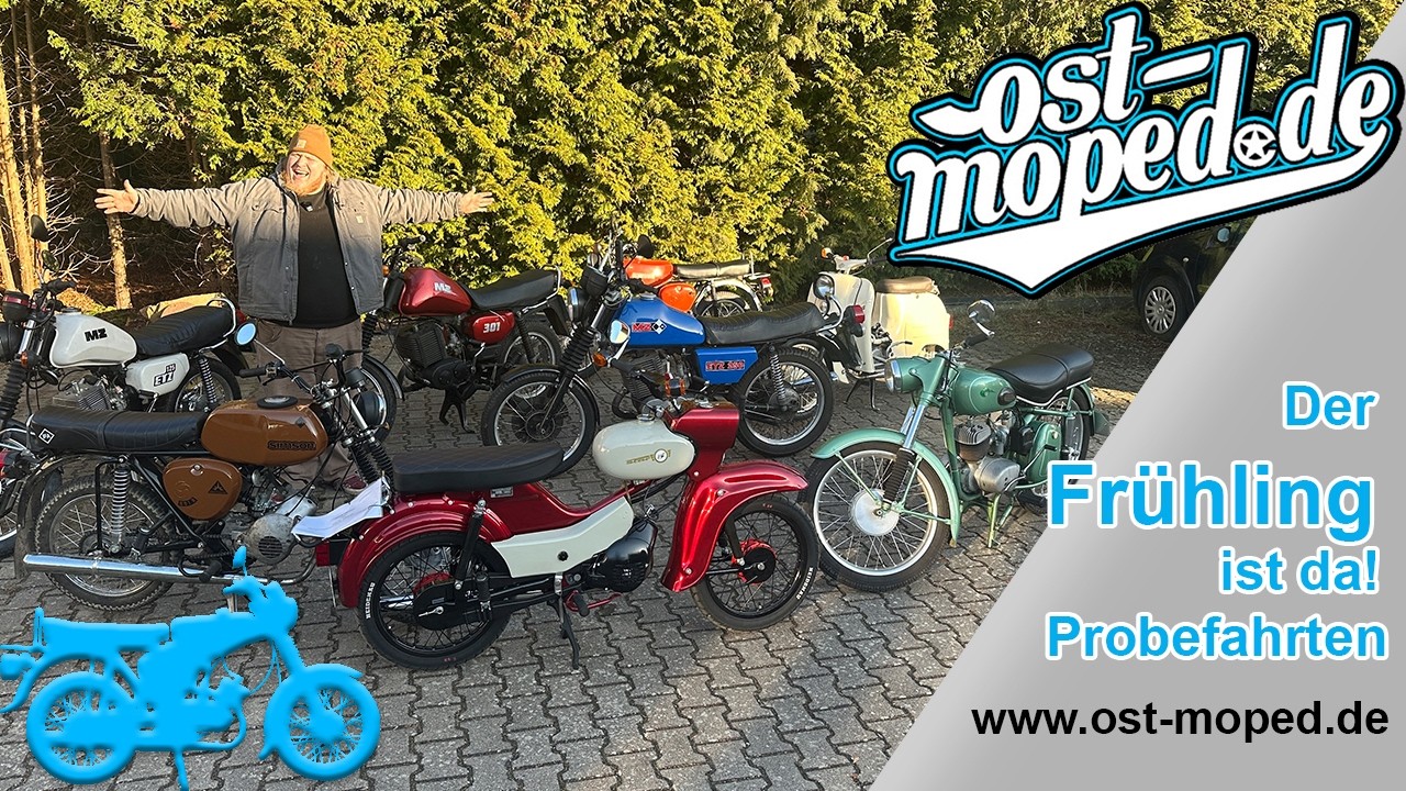 Der Frühling ist da! Wir fahren alle Winterprojekte | ost-moped.de