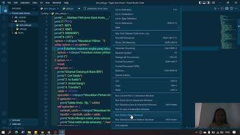 Program ATM Menggunakan Bahasa Python