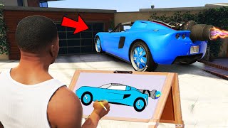 Franklin Uses Magical Painting To Make Fastest Booster Super Car In Gta V ! GTA 5 new