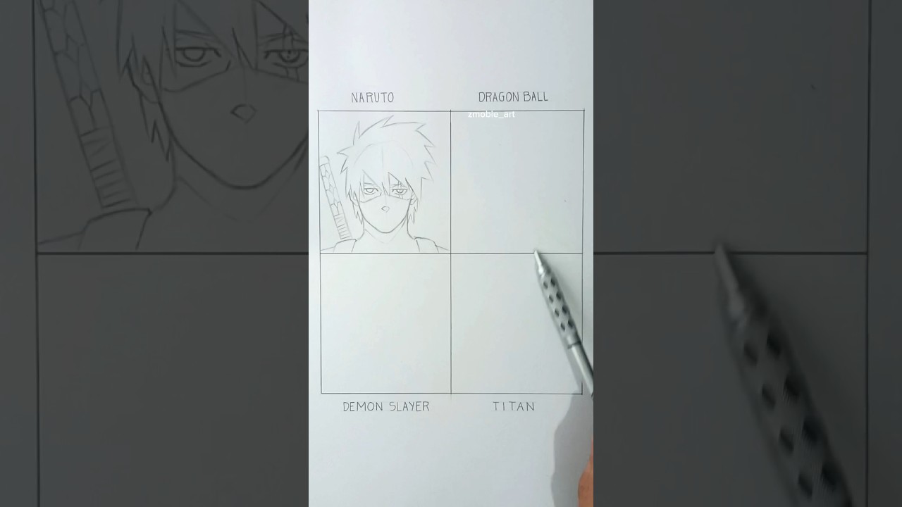 How to Draw Kakashi Hatake in different anime styles full video 