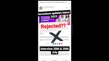 #accenture Interview Results update july 2023 #rejection mails✖️ #shorts #youtube#viral #viralvideos
