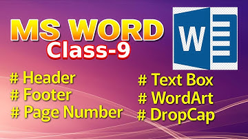 MS Word - Insert Header, Footer, Page Number, Text Box & WordArt  Bangla Tutorial | SOHEL Next Click