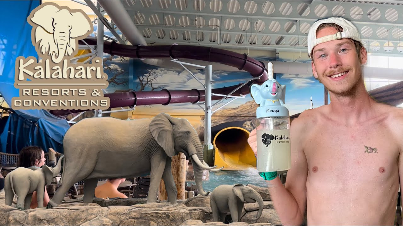 Massive INDOOR Water Park in Ohio! | Kalahari Resort Visit, Slide POVs, Full Water Park Tour + More