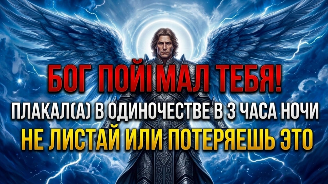 🔴 ПЕРЕСТАНЬ ЛИСТАТЬ—АРХАНГЕЛ МИХАИЛ: БОГ ВИДЕЛ, КАК ТЫ ПЛАКАЛ(А) В 3 НОЧИ. ПРОПУСТИШЬ ПОТЕРЯЕШЬ ЧУДО