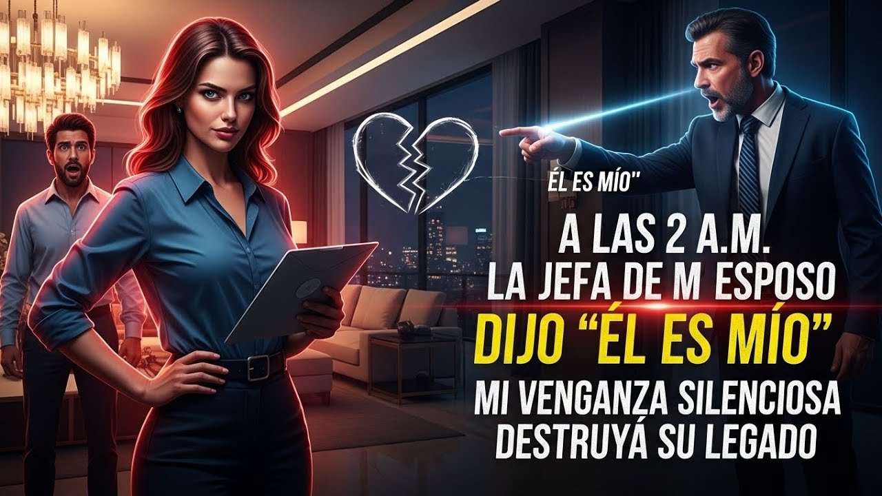 A las 2 A.M. la Jefa de Mi Esposo Dijo “Él Es Mío” — Mi Venganza Silenciosa Destruyó Su Legado