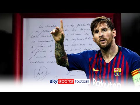 Video: Messi și-a semnat contractul pe un șervețel?