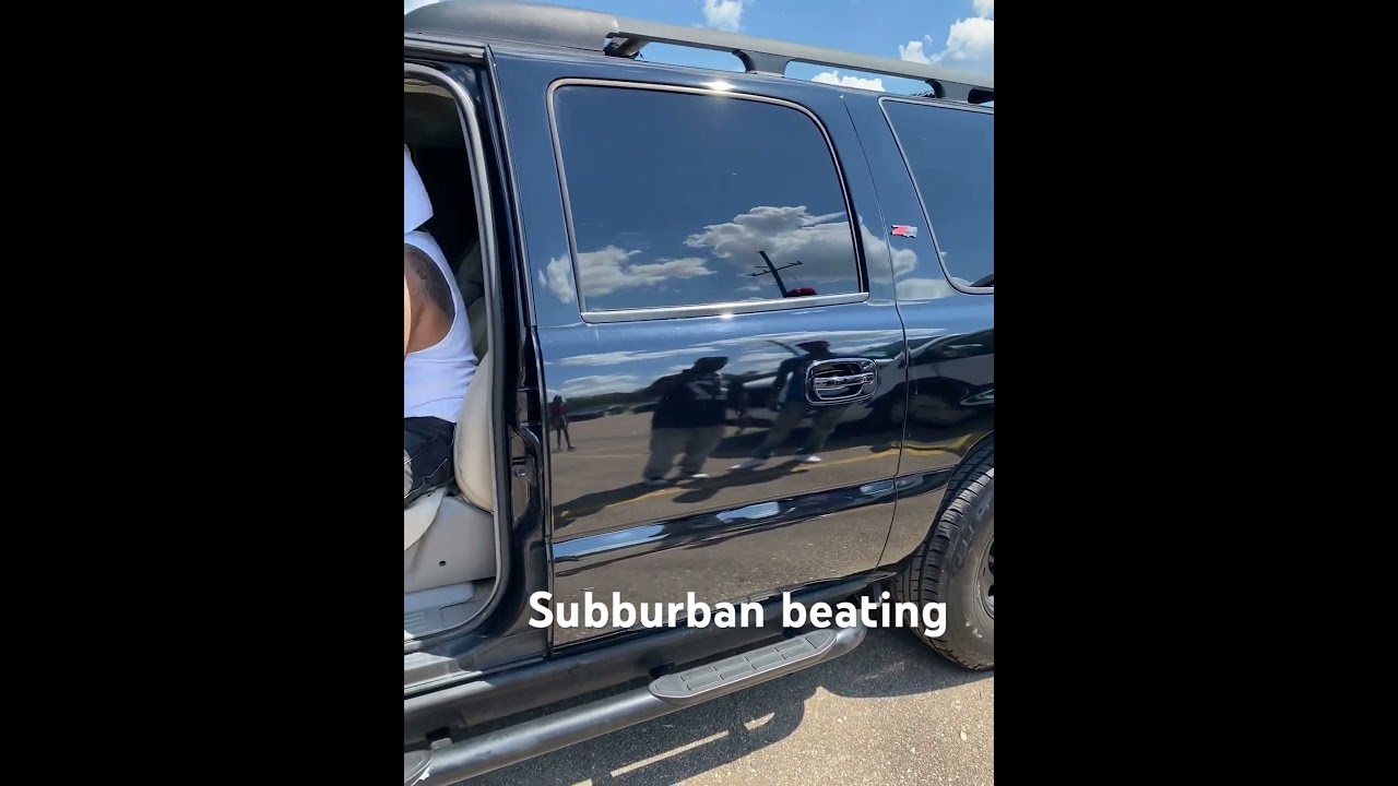4 15s in suburban beating Pboyz #bassheads #automobile #boxchevyworld #subwoofer #bassheads 