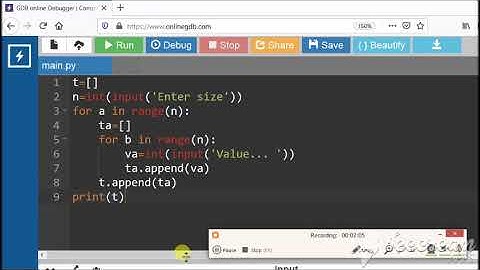Python - Nested List Input