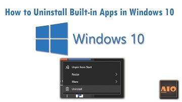 How to Uninstall Built in Apps in Windows 8/10