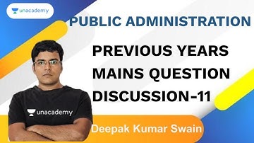 Previous Years Mains question Discussion- 11 | Deepak Kumar Swain | OPSC 2020