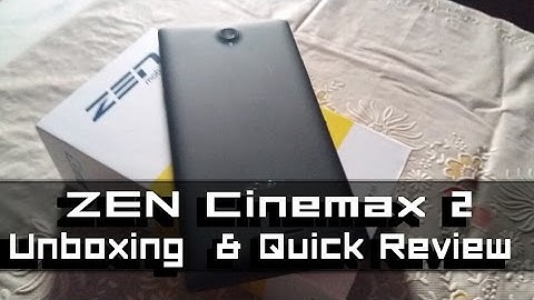 Zen Cinemax 2 Unboxing and Quick Review | Budget Smartphone