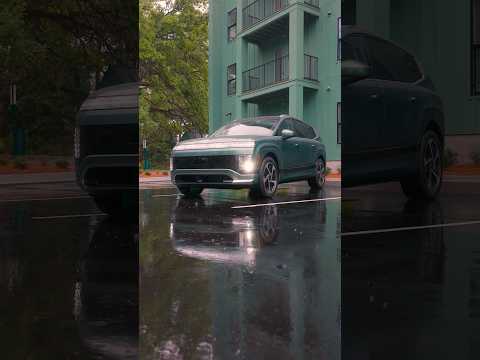 Savannah drizzle, three-row electric SUV sizzle. The all-electric Hyundai IONOQ 9. #hyundai #IONIQ9