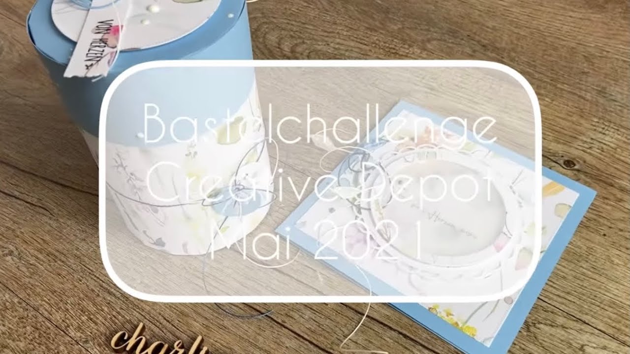 Bastelchallenge Creative Depot Mai | Anleitung runde Box nur mit Kreisstanze