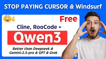 Qwen-3 (235B, 30B, 32B) + Free APIs + Cline & RooCode : This AI Coding Model is Really GOOD!