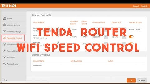 Tenda WiFi speed control!!wifi ki speed ko kese control kren