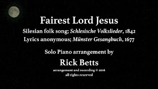 Fairest Lord Jesus - Lyrics with Piano chords