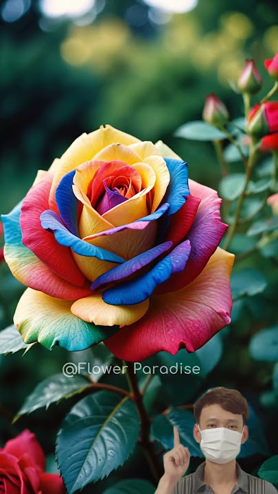 Rainbow Roses #flower #rose