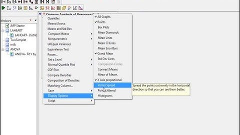 JMP for One Way ANOVA