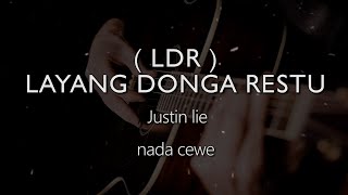 LDR ( LAYANG DONGO RESTU ) // LORO ATI  // COVER KARAOKE GITAR AKUSTIK NO VOKAL  FEMALE KEY