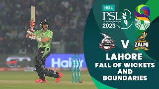Let's Recap Lahore Qalandars Fall of Wickets And Boundaries | Match 15 | HBL PSL 8 | MI2T screenshot 5