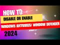 How to Disable or Enable Windows Defender on Windows 11